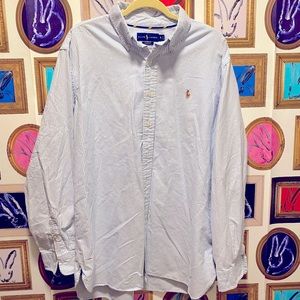 Ralph Lauren blue striped button down